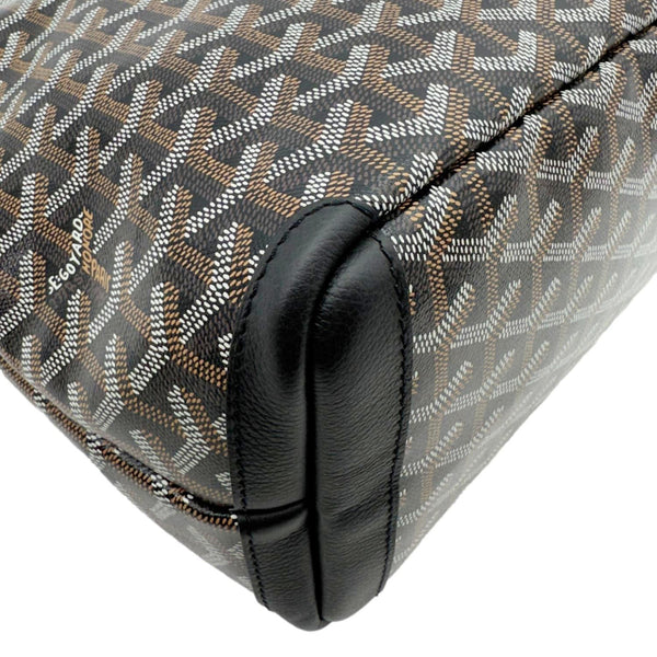 GOYARD Artois PM Chevron Print Coated Canvas Tote Bag Black