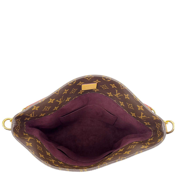 LOUIS VUITTON Melie Monogram Canvas Hobo Bag Brown