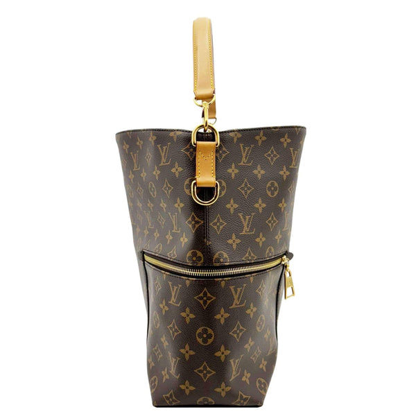 LOUIS VUITTON Melie Monogram Canvas Hobo Bag Brown