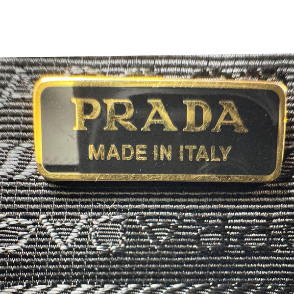 PRADA Embleme Flap Saffiano Lux Leather Shoulder Bag White