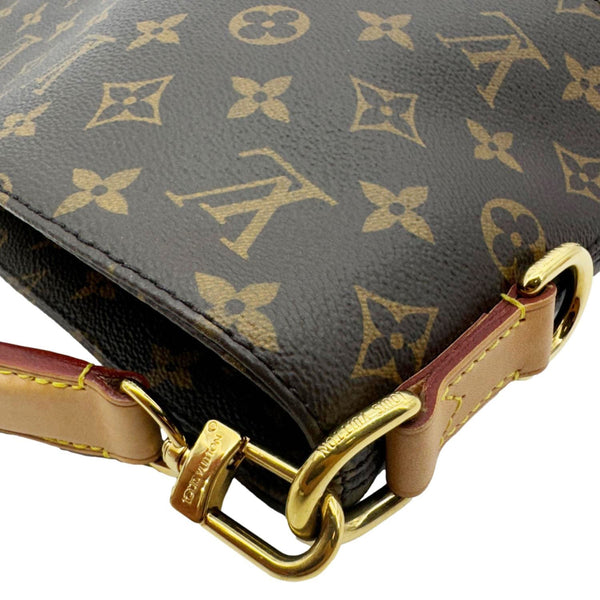 LOUIS VUITTON Melie Monogram Canvas Hobo Bag Brown