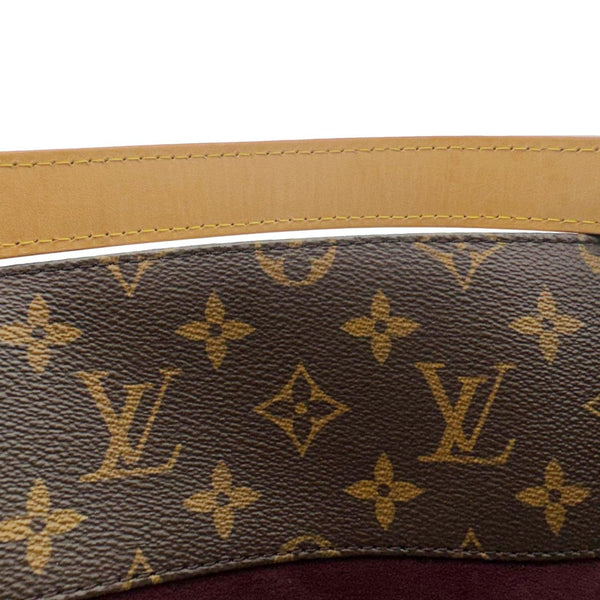 LOUIS VUITTON Melie Monogram Canvas Hobo Bag Brown