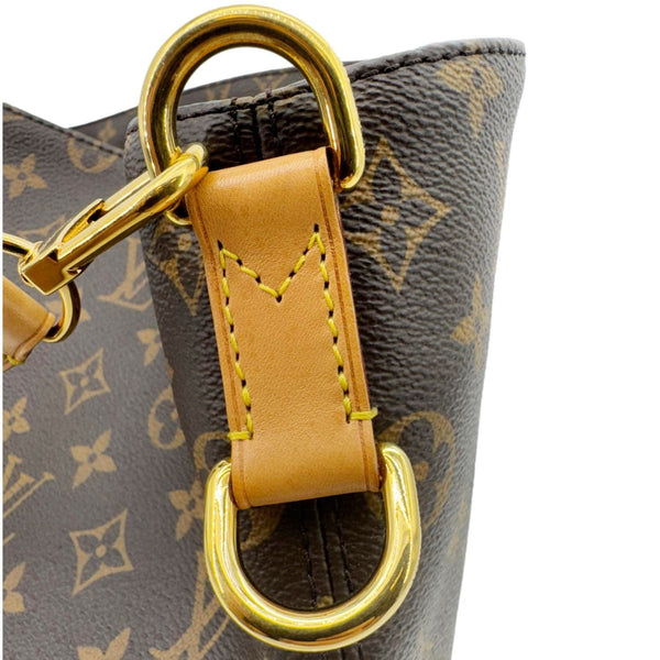 LOUIS VUITTON Melie Monogram Canvas Hobo Bag Brown
