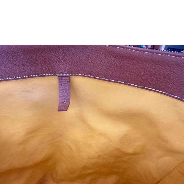 GOYARD Voltaire III Chevron Print Canvas Tote Bag Black