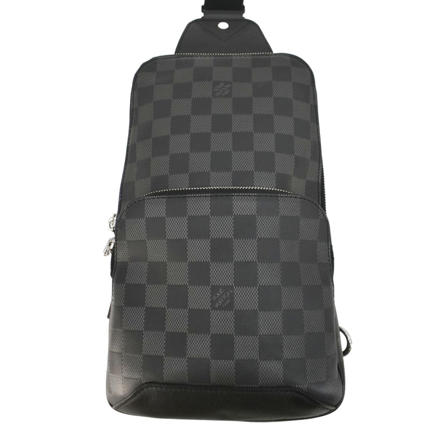 LOUIS VUITTON Avenue Sling Damier Graphite Black Backpack Bag
