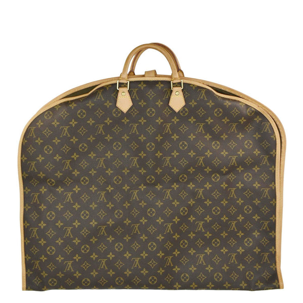 LOUIS VUITTON Monogram Canvas Garment Cover Brown front side look