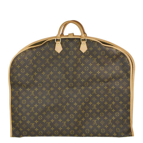 LOUIS VUITTON Monogram Canvas Garment Cover Brown front side look