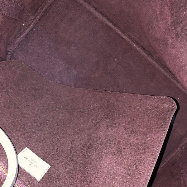 LOUIS VUITTON Neverfull MM Monogram Empreinte Tote Bag Tourterelle