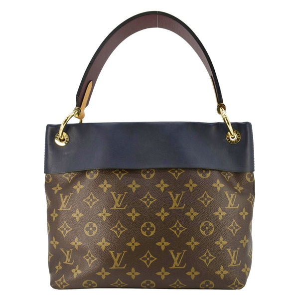 LV Tuileries Besace Monogram Canvas Shoulder Bag Black back side look