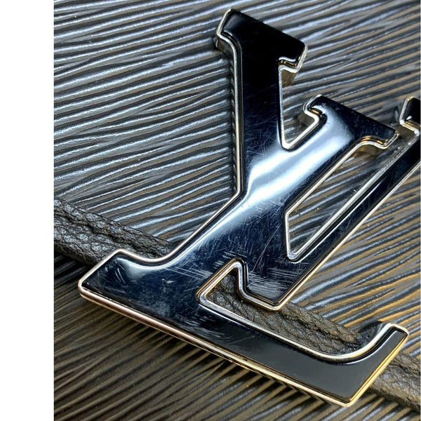 LOUIS VUITTON Buci Epi Grained Leather Shoulder Bag Black