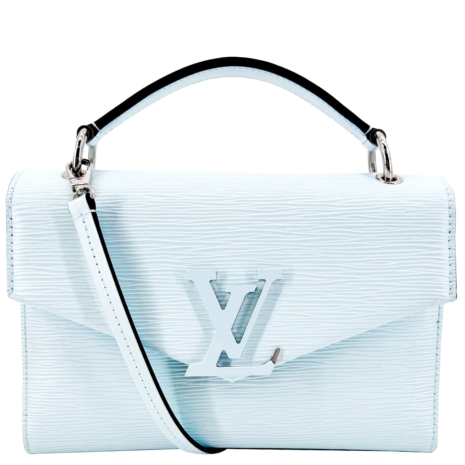 LOUIS VUITTON Grenelle Epi Leather Pochette Crossbody Bag Light Blue