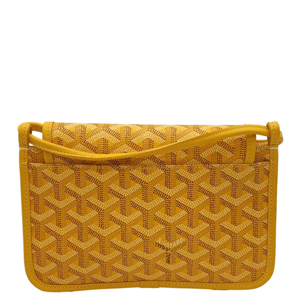 GOYARD Plumet Canvas Shoulder Bag Yellow