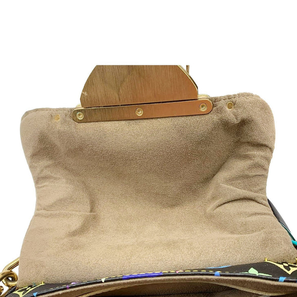 LOUIS VUITTON Marilyn Multicolor Monogram Canvas Satchel Bag Black