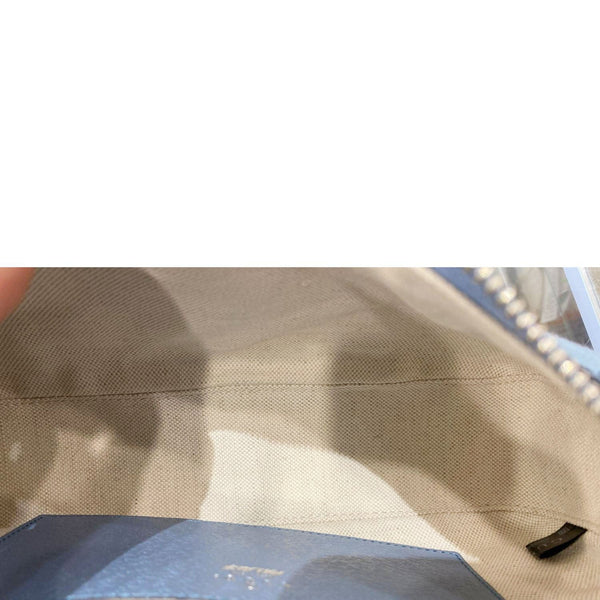 GUCCI X Palace Half Moon Mini GG-P Canvas Shoulder Bag Light Blue 723737