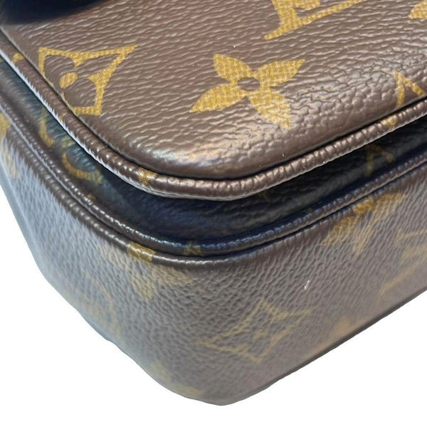 LOUIS VUITTON Marceau Monogram Canvas Shoulder Bag Black