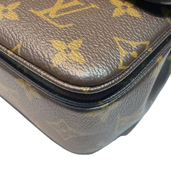 LOUIS VUITTON Marceau Monogram Canvas Shoulder Bag Black