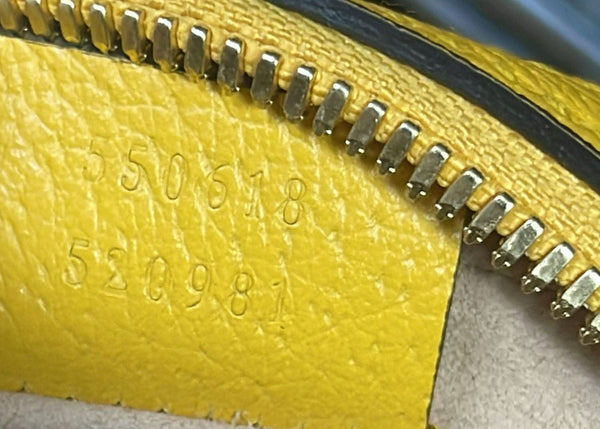 GUCCI Ophidia Mini Flora GG Round Supreme Monogram Web Crossbody Bag Yellow 550618