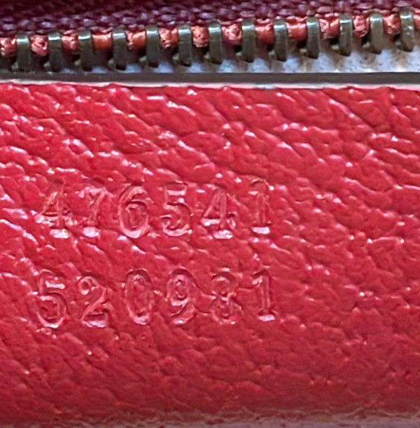 GUCCI Queen Margaret Bee GG Supreme Canvas Shoulder Bag Red 476541