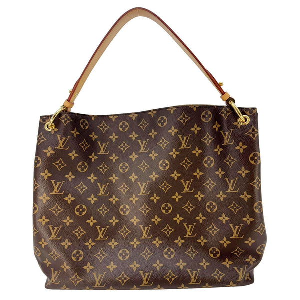 LOUIS VUITTON Graceful MM Monogram Canvas Shoulder Bag Brown