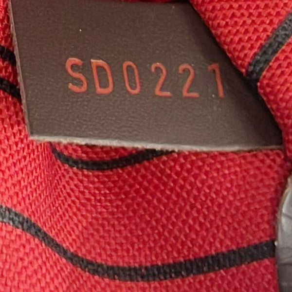 LOUIS VUITTON Neverfull MM Damier Ebene Tote Bag Brown