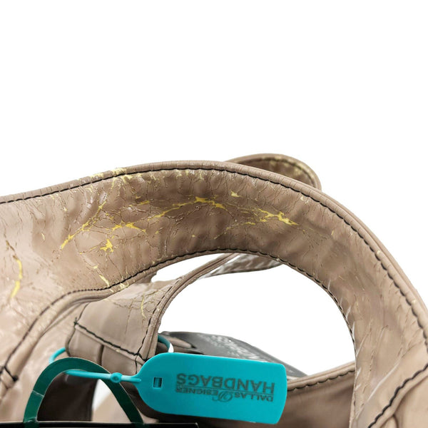 VALENTINO Nuage Bow Patent Leather Tote Bag Nude