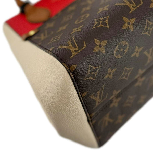 LOUIS VUITTON Fold Monogram Canvas Tote Bag Red