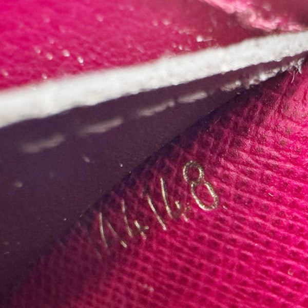 LOUIS VUITTON Emilie Monogram Canvas Wallet Fuchsia