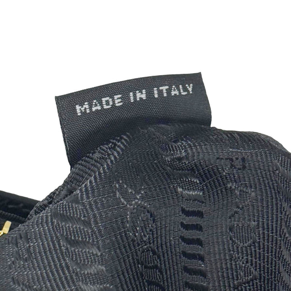 PRADA Tessuto Nylon Pochette Hobo Bag Black