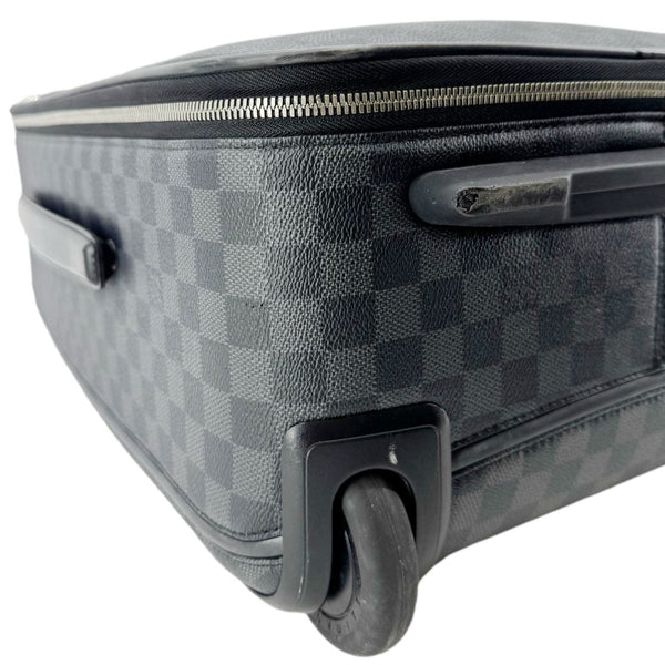 LOUIS VUITTON Pegase 55 Damier Graphite Business Suitcase Travel Bag Black