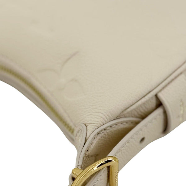 LOUIS VUITTON Moon Mini Monogram Empreinte Leather Hobo Bag Off White