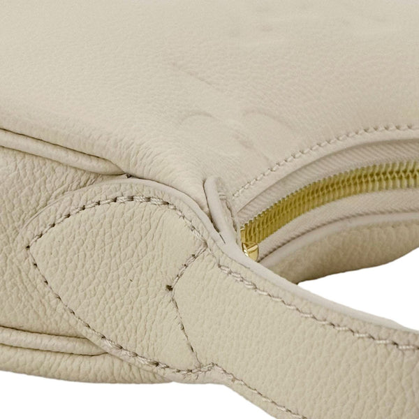 LOUIS VUITTON Moon Mini Monogram Empreinte Leather Hobo Bag Off White