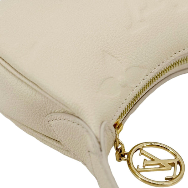 LOUIS VUITTON Moon Mini Monogram Empreinte Leather Hobo Bag Off White