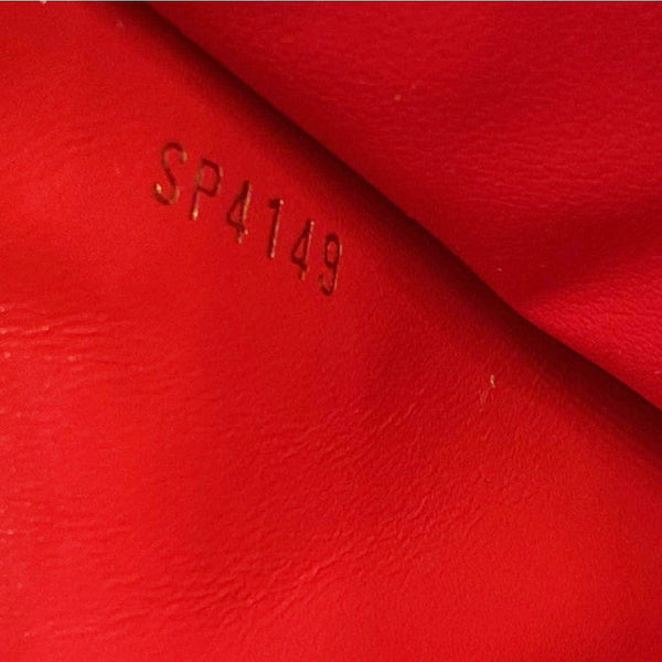 LOUIS VUITTON Patchwork Flore Damier Monogram Denim Chain Wallet Shoulder Bag Blue