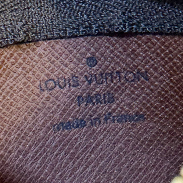 LOUIS VUITTON Key Coin Pouch Monogram Canvas Brown