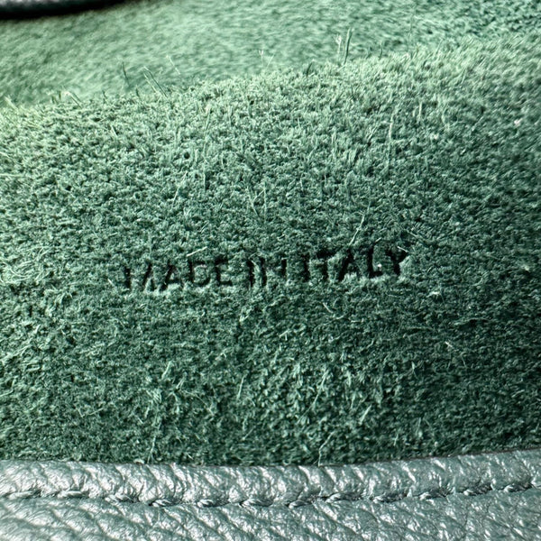 CELINE Micro Belt Grained Leather Shoulder Bag Green