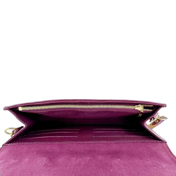 LOUIS VUITTON Sunset Boulevard Monogram Vernis Shoulder Bag Dark Purple