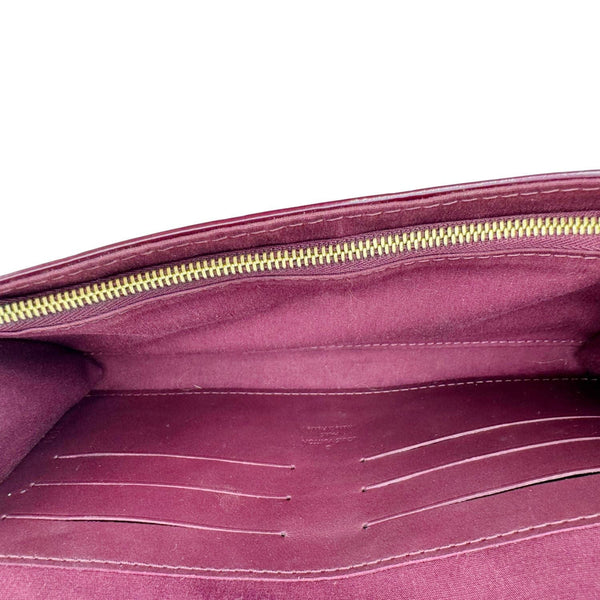 LOUIS VUITTON Sunset Boulevard Monogram Vernis Shoulder Bag Dark Purple