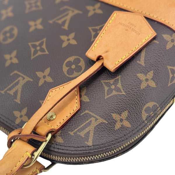 LOUIS VUITTON Alma BB Monogram Canvas Satchel Bag Brown