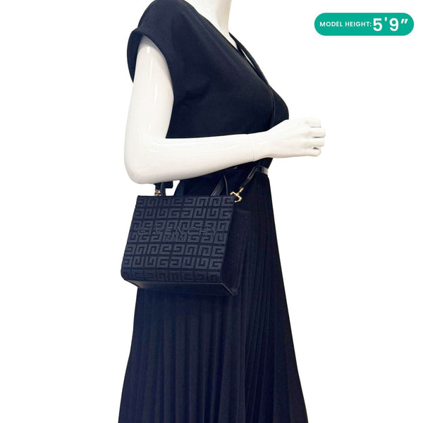 GIVENCHY Mini 4G Canvas Tote shopping Bag Black