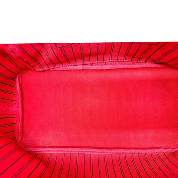 LOUIS VUITTON Neverfull MM Damier Ebene Shoulder Bag Brown