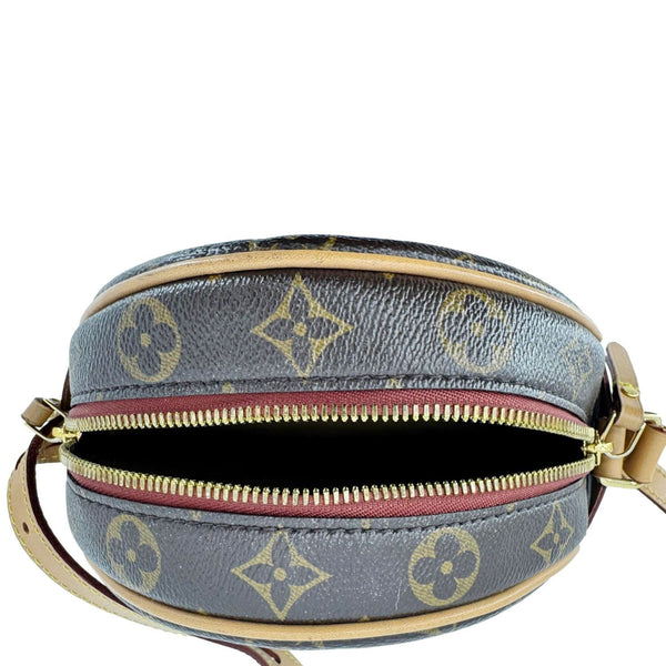 LOUIS VUITTON Petite Boite Chapeau Monogram Canvas Shoulder Bag Brown