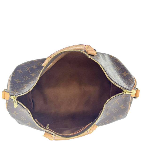 LOUIS VUITTON Speedy 40 Bandouliere Monogram Canvas Shoulder Bag Brown