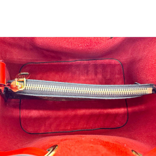 LOUIS VUITTON Neonoe MM Monogram Canvas Shoulder Bag Red