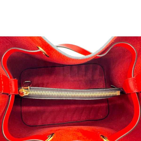 LOUIS VUITTON Neonoe MM Monogram Canvas Shoulder Bag Red
