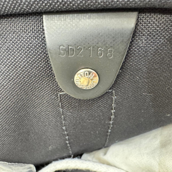 LOUIS VUITTON Keepall 55 Bandouliere Damier Cobalt Travel Bag Navy Blue