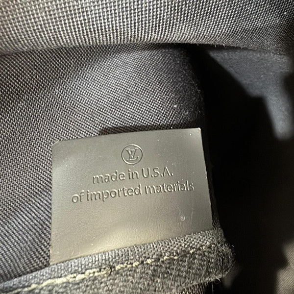 LOUIS VUITTON Keepall 55 Bandouliere Damier Cobalt Travel Bag Navy Blue