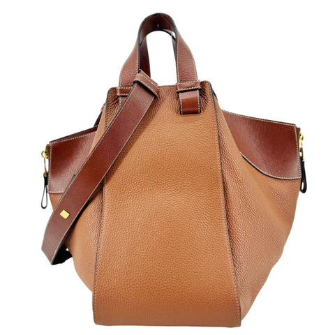 LOEWE Hammock Calfskin Leather Shoulder Bag Brown