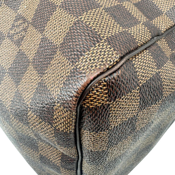 LOUIS VUITTON Speedy 30 Damier Ebene Satchel Bag Brown