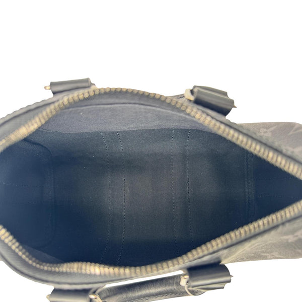 LOUIS VUITTON Keepall 25 Bandouliere Monogram Eclipse Reverse Canvas Satchel Bag Black