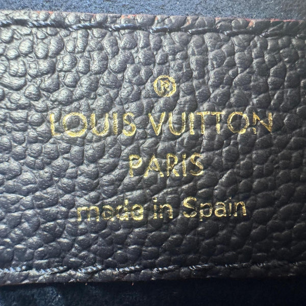 LOUIS VUITTON Surene BB Empreinte Leather Shoulder Bag Navy Blue